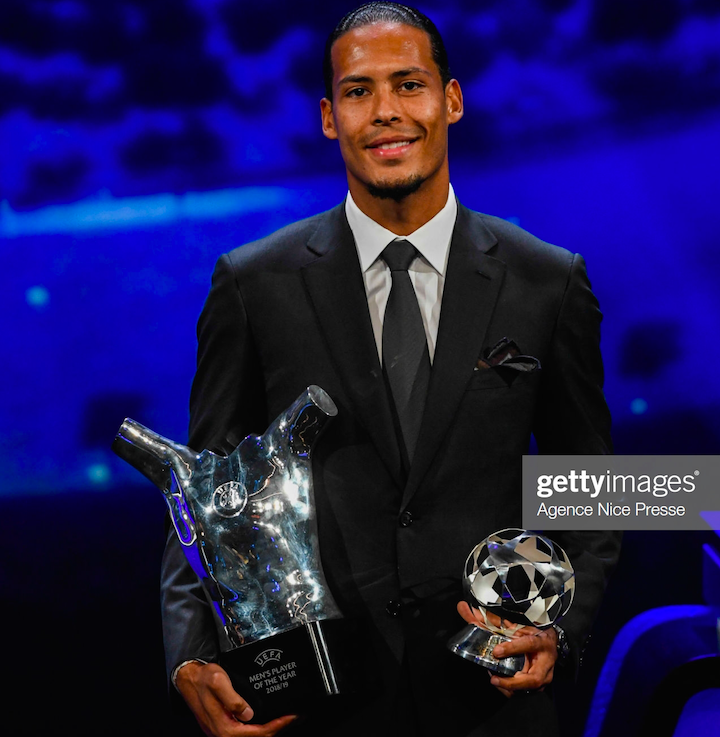 Virgil Van Dijk named UEFA Men's Player of the Year