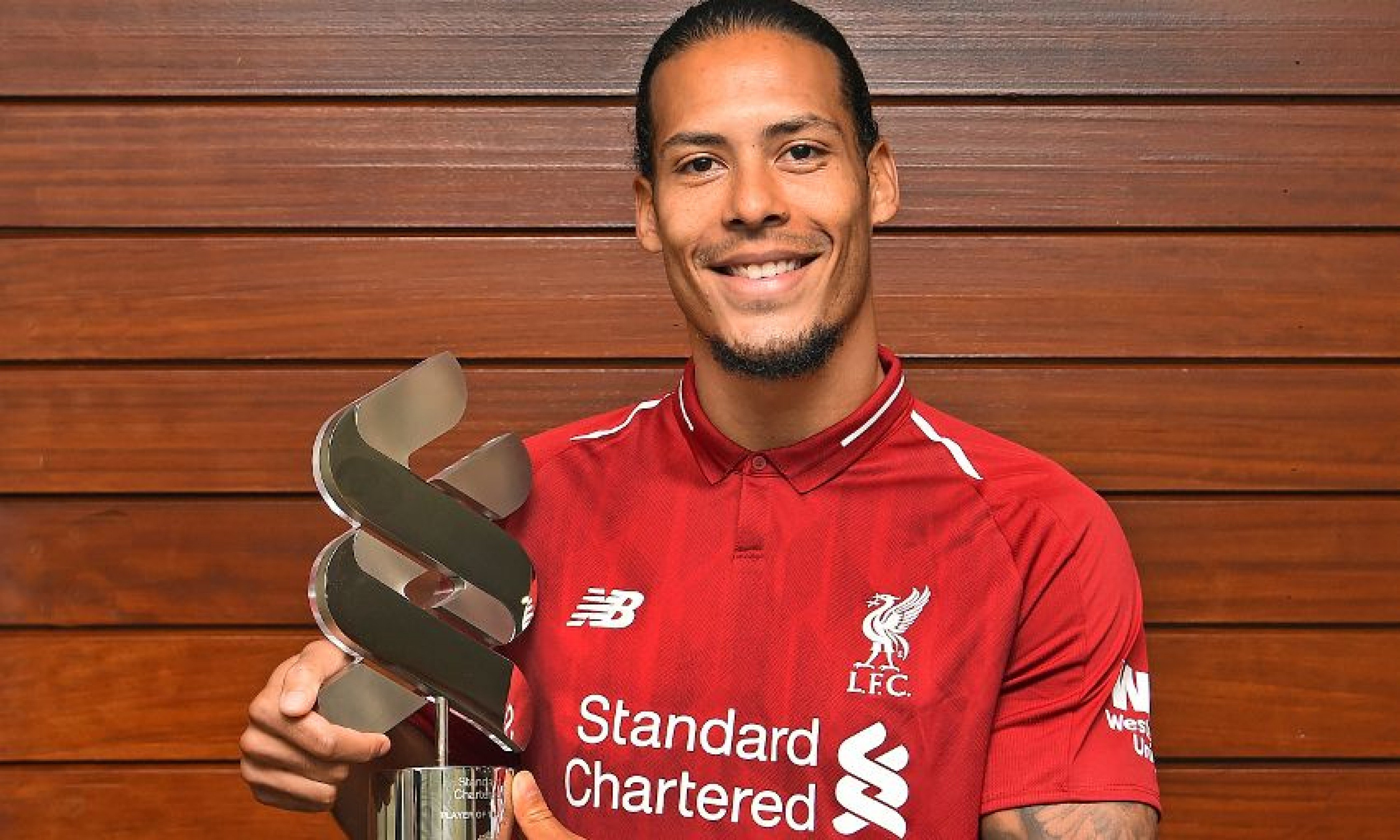 Virgil van Dijk named Liverpool's August Player of the Month