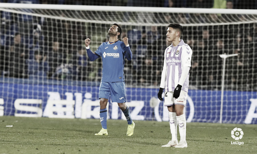 El Getafe saca ventaja ante el Real Valladolid 