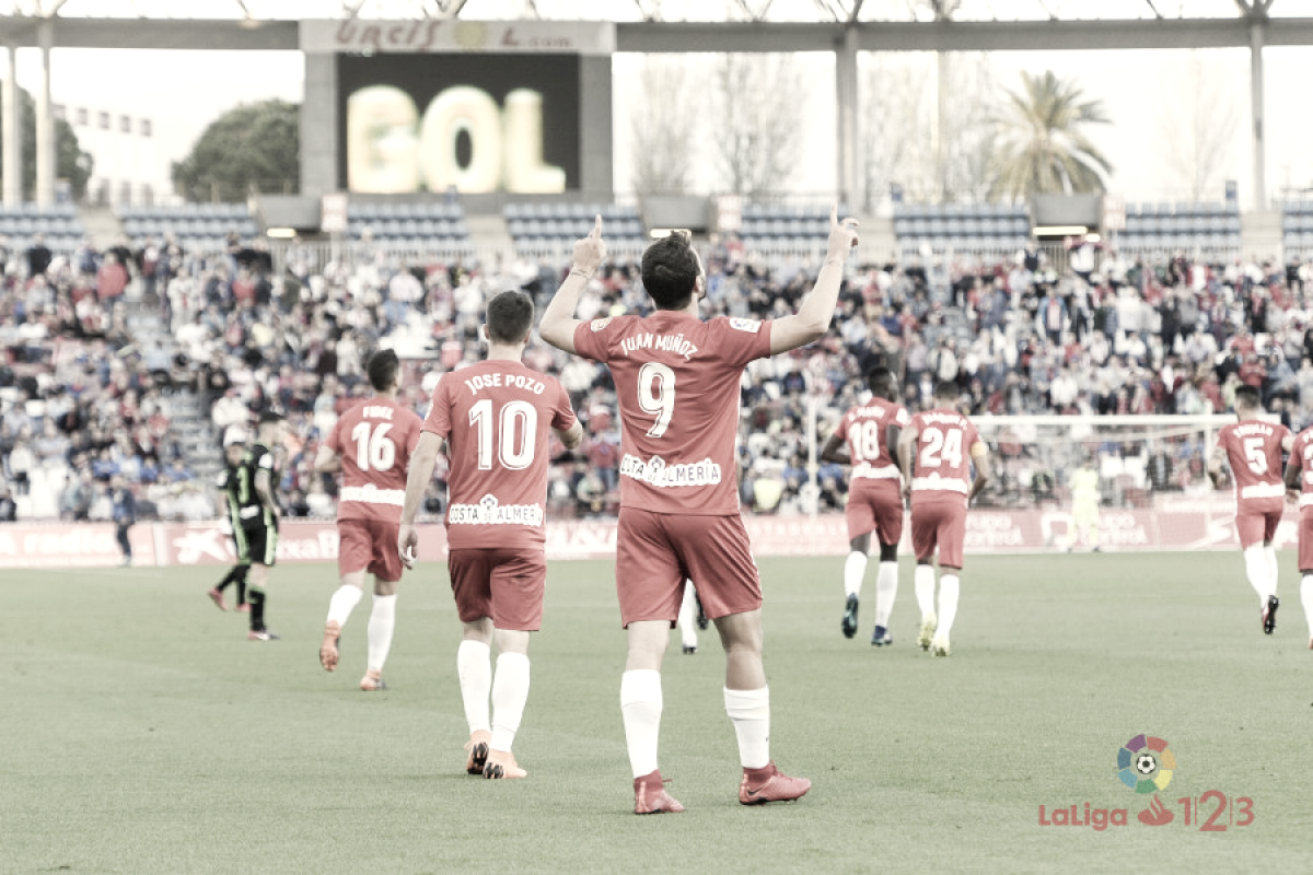 UD Almería-Granada CF: puntuaciones de la UD Almería, LaLiga 1|2|3