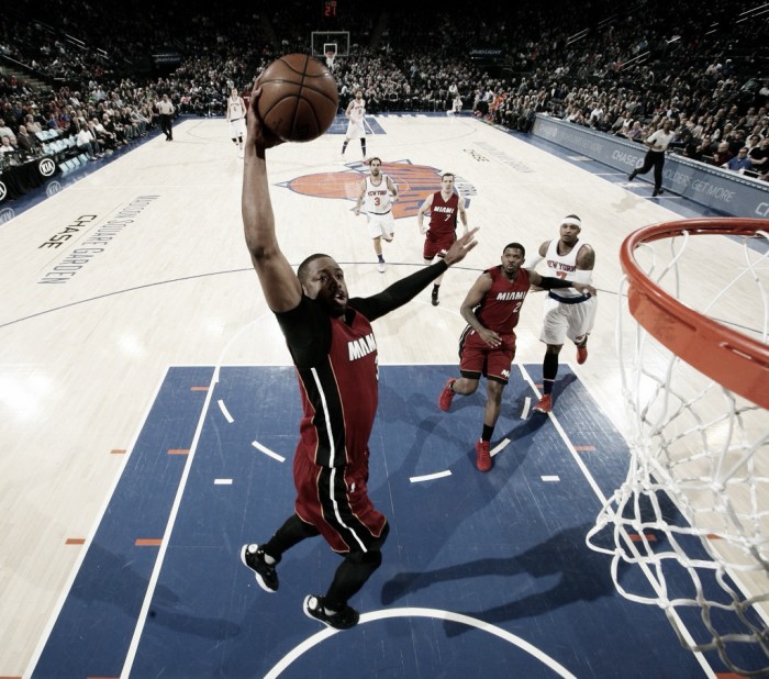 No encontro de Wade e Carmelo, Heat leva a melhor sobre o Knicks