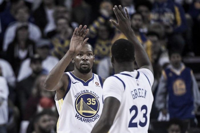 Kevin Durant, Draymond Green lead Golden State Warriors past Cleveland Cavaliers 99-92 in Christmas Day showdown