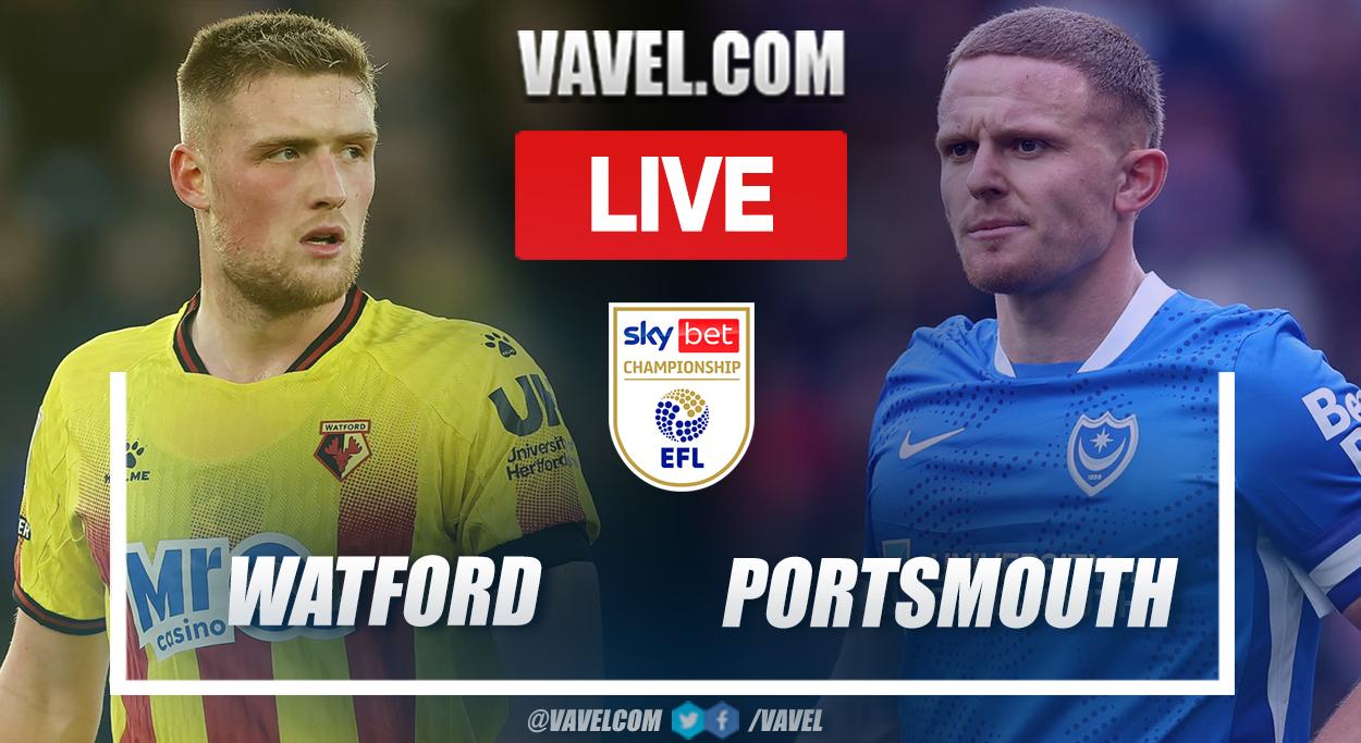 Watford vs Portsmouth LIVE Score Updates: The home side react quickly (1-1)
