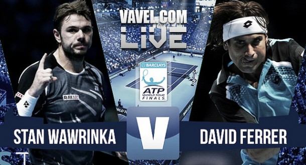 Resultado Stan Wawrinka - David Ferrer en ATP Finals 2015 (2-0)