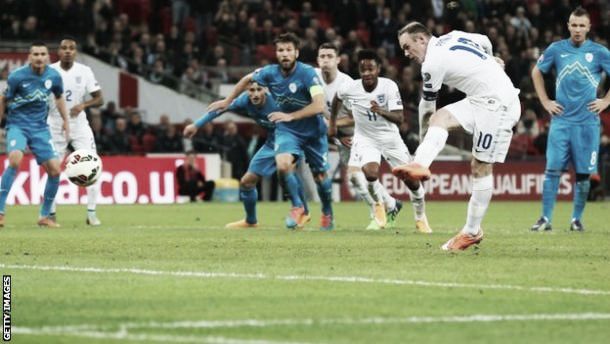 England 3 - 1 Slovenia: Rooney scores on 100th cap as England win five in a row