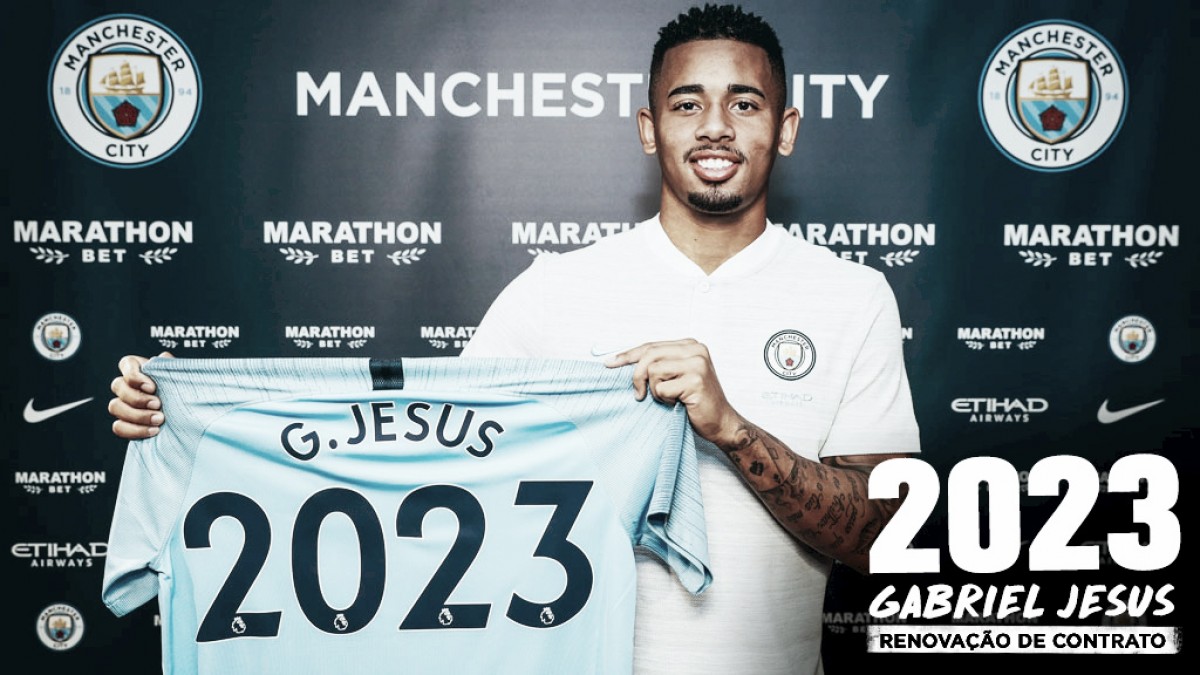 Atacante Gabriel Jesus renova com Manchester City até 2023