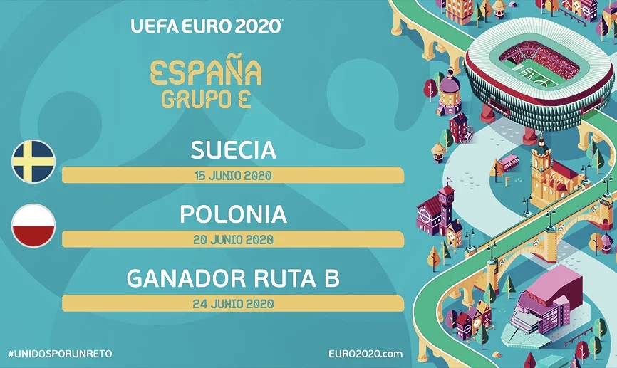 Suecia y Polonia, dos primeros rivales de España en la Euro 2020