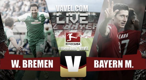 Resultado Werder Bremen - Bayern de Múnich en Bundesliga 2015 (0-1)