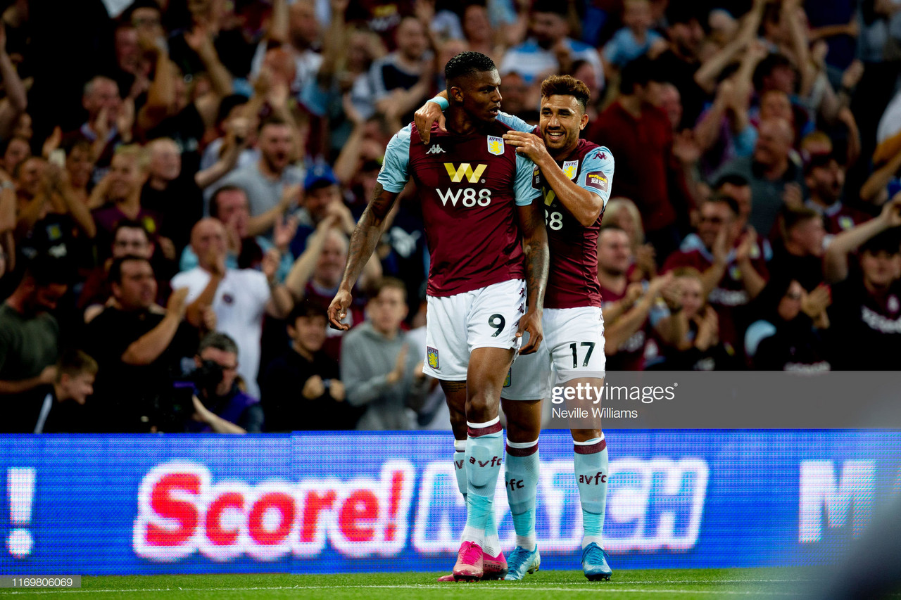 Aston Villa 2-0 Everton: Powerful Wesley bullies Blues as Villians pick up first points