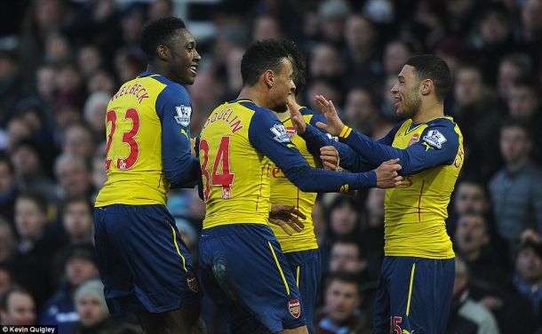 West Ham 1-2 Arsenal: Arsenal hold on and move above Hammers