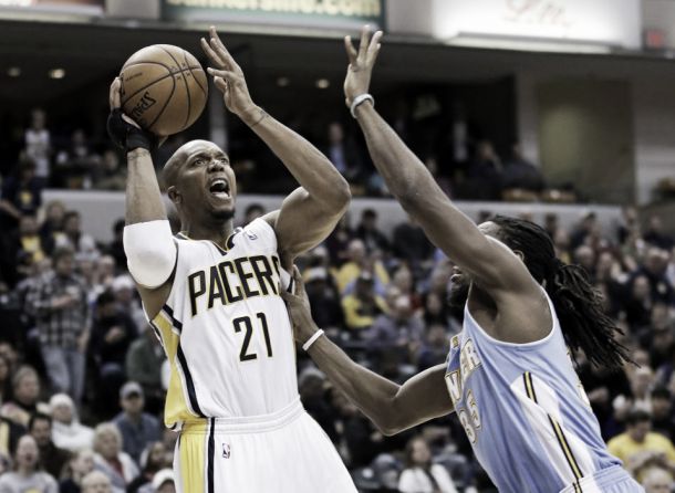 Indiana arrolla a Denver de la mano de David West Indiana arrolla a Denver de la mano de David West