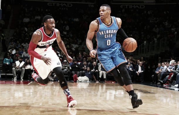 Nba, Thunder in scioltezza a Washington (101-125) Nba, Thunder in scioltezza a Washington (101-125)