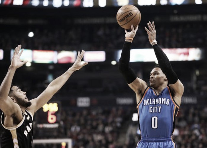 Oklahoma City Thunder trounce the Toronto Raptors, 123-102