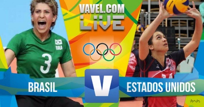 Resultado do jogo Brasil x Estados Unidos no vôlei sentado feminino na Rio 2016 (0-3)