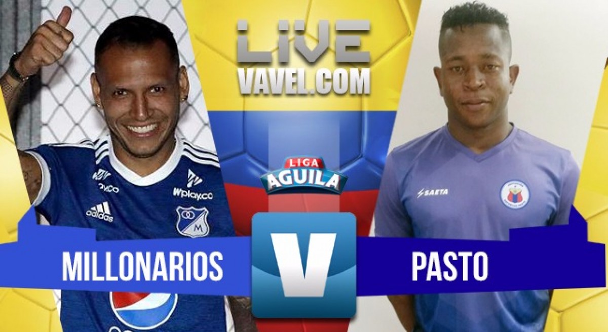 Millonarios vs Deportivo Pasto en vivo y en directo online por la Liga Águila 2018-1 (2-0) Millonarios vs Deportivo Pasto en vivo y en directo online por la Liga Águila 2018-1 (2-0)