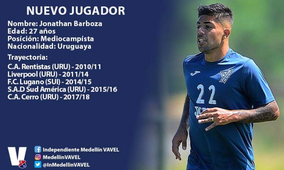 El uruguayo Jonathan Barboza se convierte en el quinto refuerzo rojo El uruguayo Jonathan Barboza se convierte en el quinto refuerzo rojo