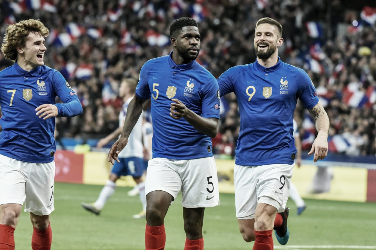 França goleia Islândia no Stade de France e lidera Grupo H das Eliminatórias para a Euro 2020