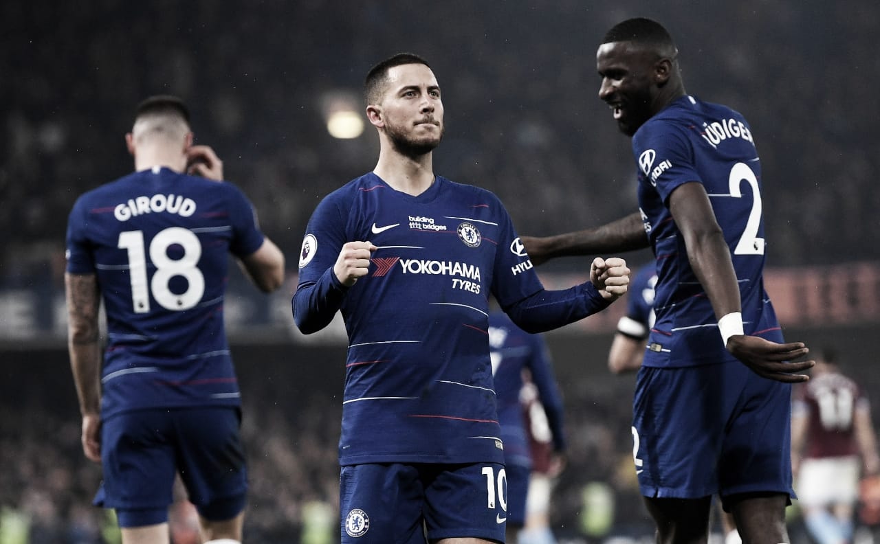 Com show de Hazard, Chelsea bate West Ham e permanece no G-4 da Premier League