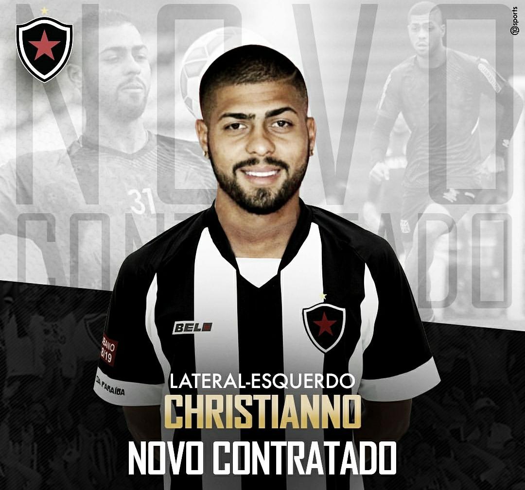 Botafogo-PB anuncia contratação do lateral-esquerdo Chrstianno, ex-Vasco