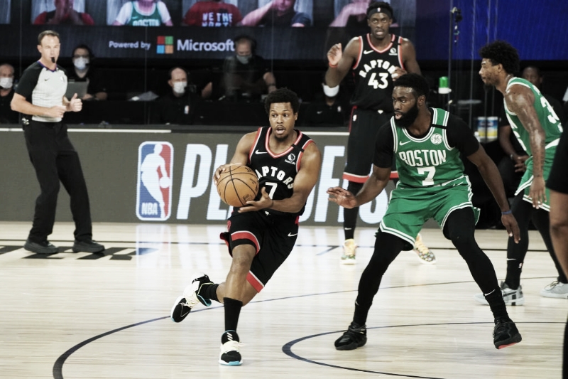 Toronto derrota Boston no estouro do cronômetro e ganha sobrevida Toronto derrota Boston no estouro do cronômetro e ganha sobrevida