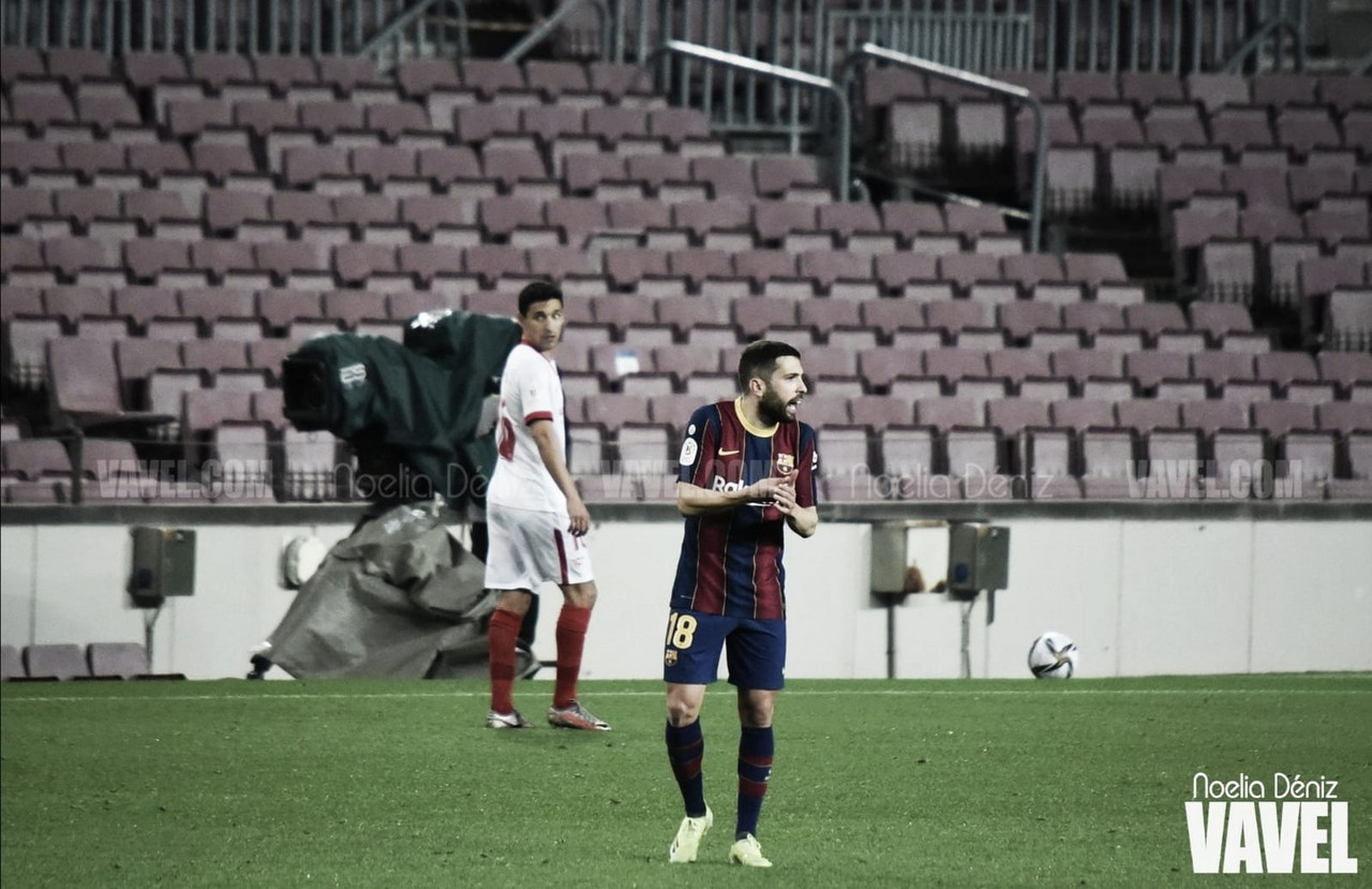 Jordi Alba: “Si no ganábamos hoy, la temporada se habría hecho larga” Jordi Alba: “Si no ganábamos hoy, la temporada se habría hecho larga”
