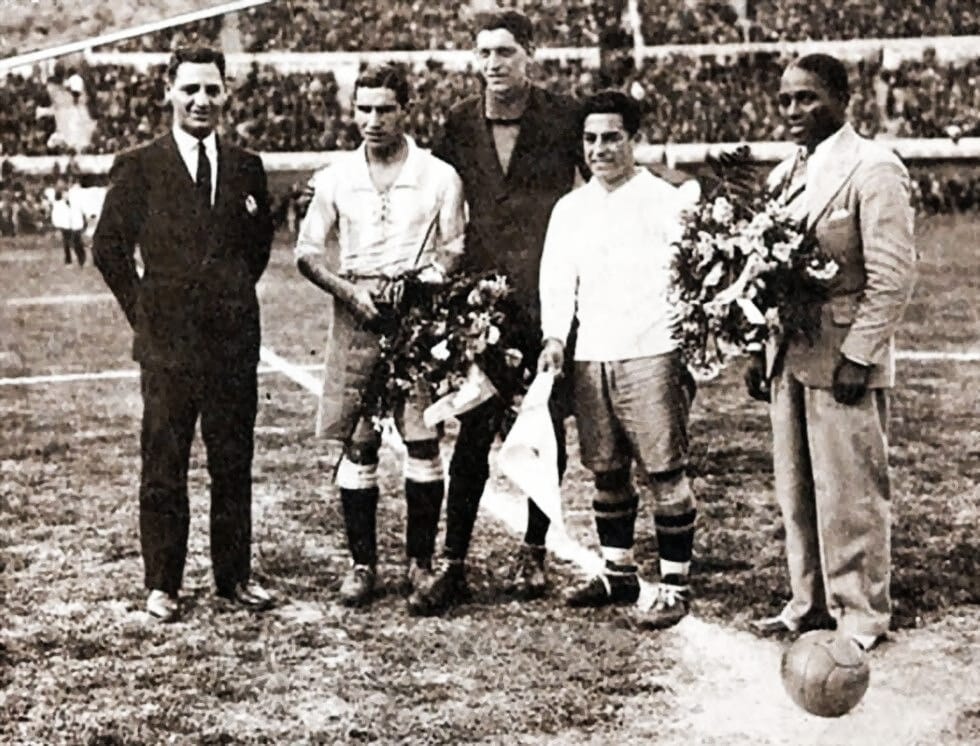 El primer partido
de la historia entre Chile y Argentina