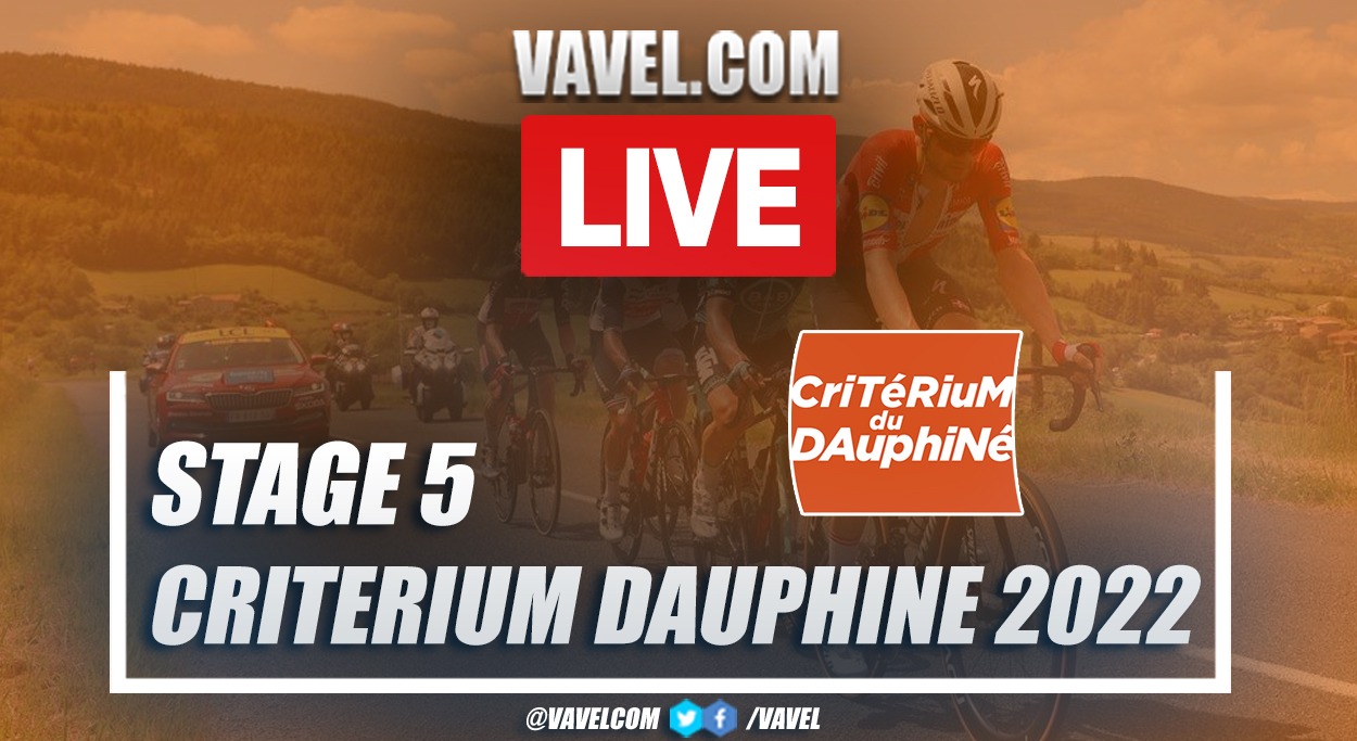 Critérium Dauphiné 2022: Live Stream Updates and How to Watch Stage 5 between Thizy-les-Bourgs and Chaintré