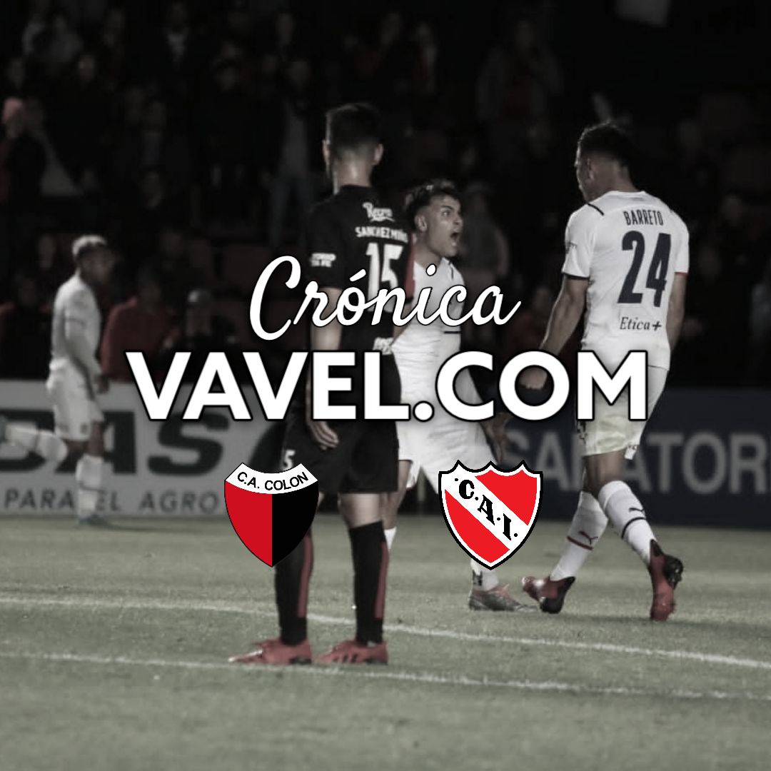 Independiente goleó a Colón y cortó una racha de seis partidos sin ganar