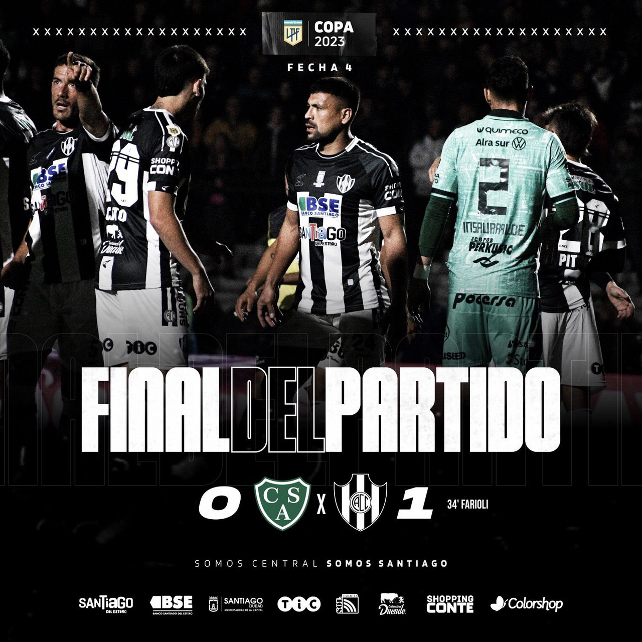 Central Córdoba venció 1-0 a Sarmiento de Junín