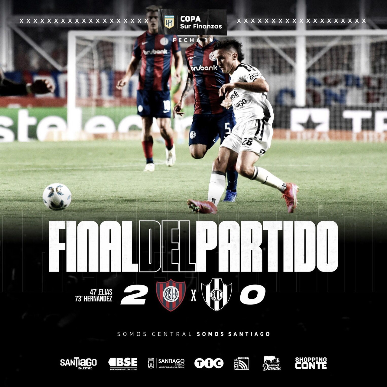 Central Córdoba perdió 2-0 contra San Lorenzo