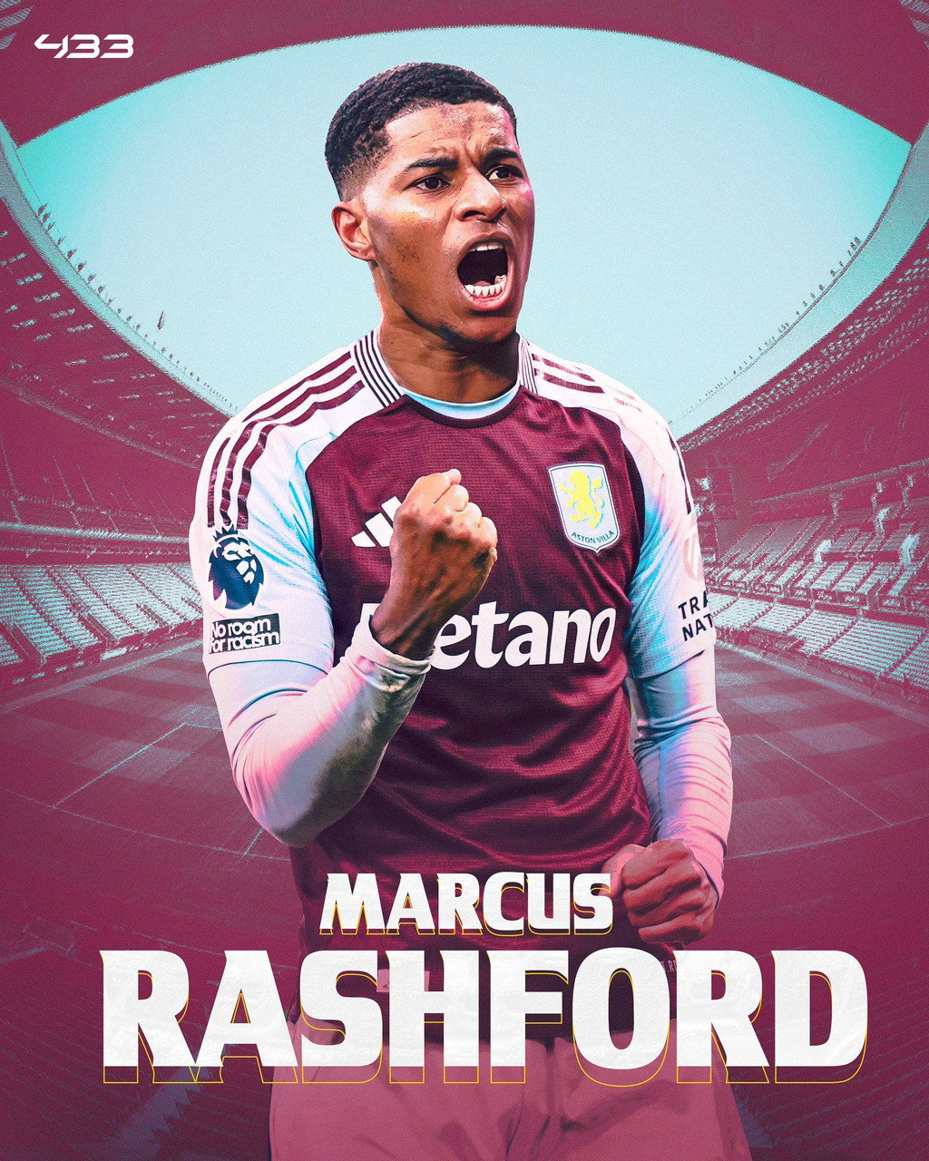 Officiel, Aston Villa s'offre les services de Marcus Rashford pour le reste de la saison.