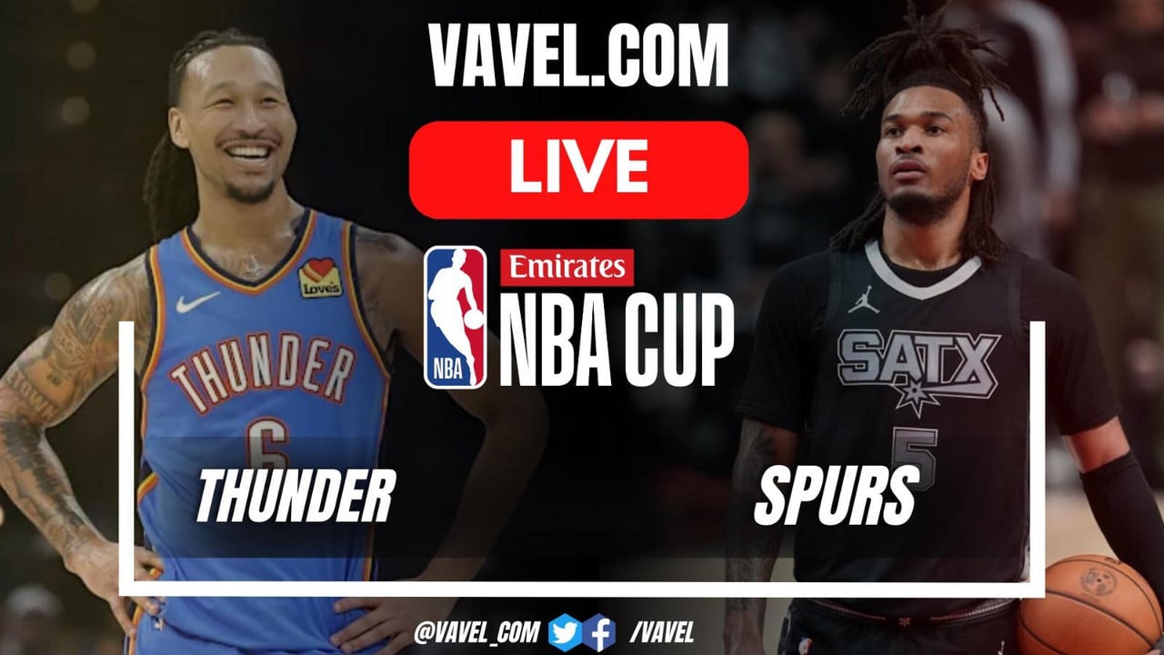 Summary: Oklahoma City Thunder 109-111 San Antonio Spurs in NBA Cup