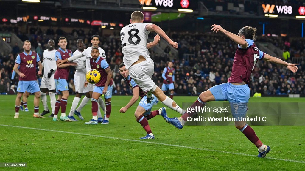 Burnley still searching for its first EPL point at home after 2-1 defeat to  West Ham