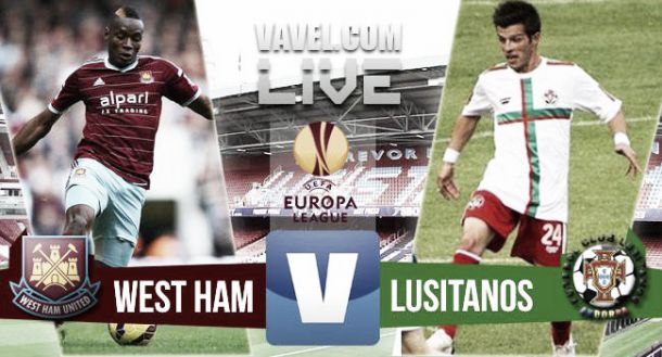 Resultado West Ham United - Lusitanos en la Europa League 2015 (3-0)