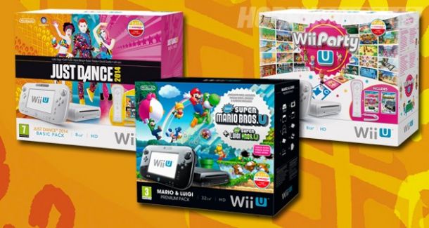 Se lanzarán a la venta tres packs navideños del Wii U