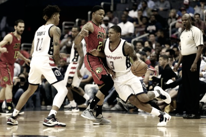 Washington Wizards win pivotal Game 5 103-99, to lead series against Atlanta Hawks 3-2