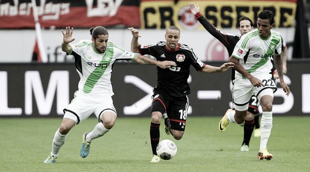 Resultado Wolfsburgo - Bayer Leverkusen en la Bundesliga 2014 (3-1)