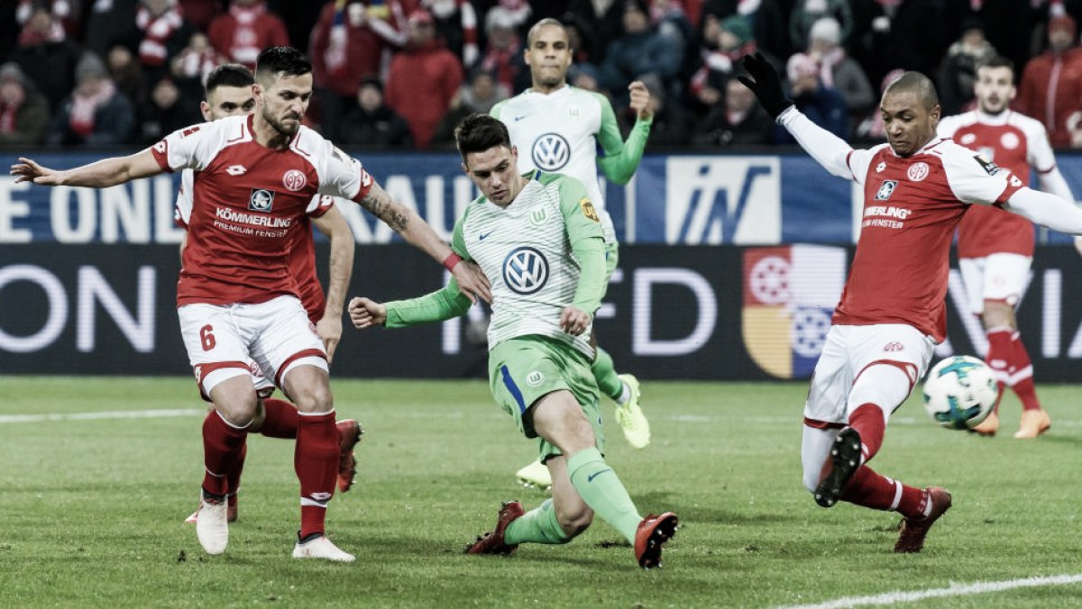 Mainz 05 e Wolfsburg empatam e seguem em disputa aberta contra rebaixamento na Bundesliga