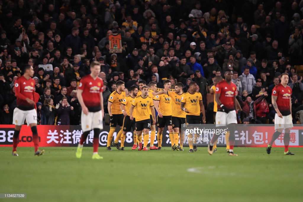 Wolves 2-1 Manchester United: Hungry Wolves dispatch 10-man United to dent Red Devil's top-four prospects 