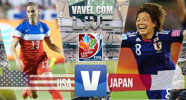 Score USA - Japan in 2015 Women's World Cup Final (5-2)