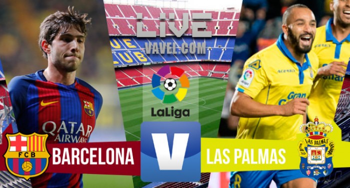 Resultado Barcelona x Las Palmas no Campeonato Espanhol 2016/17 (5-0)