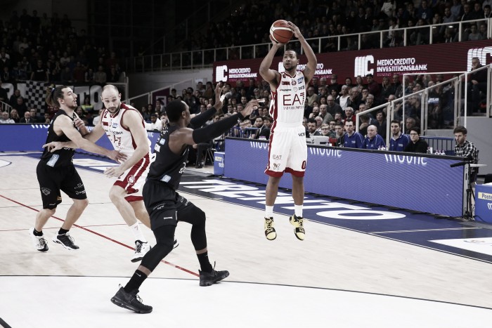 LegaBasket Serie A - Milano rialza la testa e sbanca Trento (55-74)