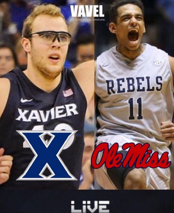 Ole Miss Rebels - Xavier Musketeers Live Score and Results of 2015 NCAA Tournament Second Round