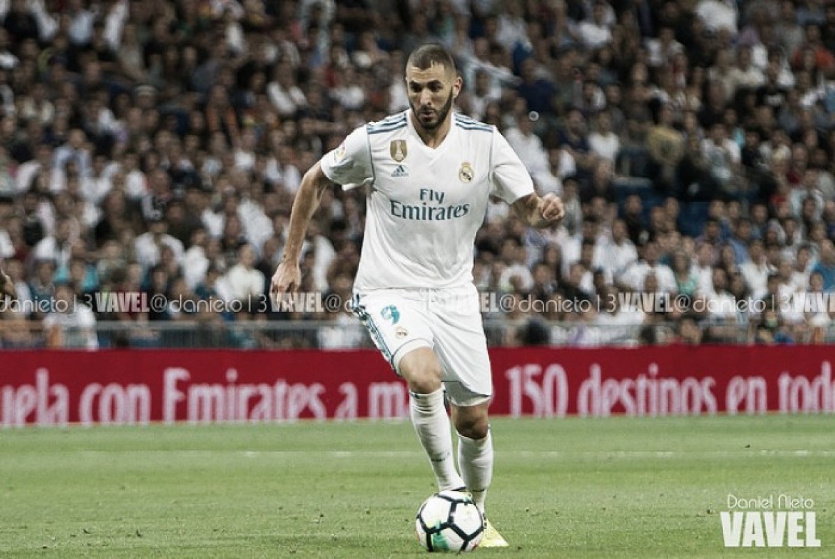 Benzema alcanza los 100 encuentros marcando en el Bernabéu Benzema alcanza los 100 encuentros marcando en el Bernabéu