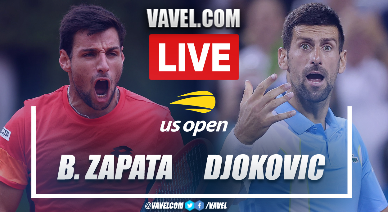 Highlights and points: Bernabe Zapata 0-3 Novak Djokovic in US Open 2023