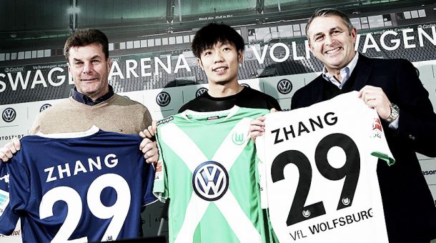 Xizhe Zhang officially unveiled as a Wolfsburg player