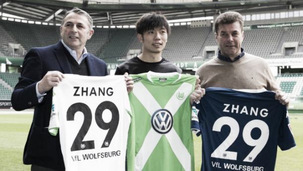 VfL Wolfsburg's new signing, Zhang Xizhe will begin training