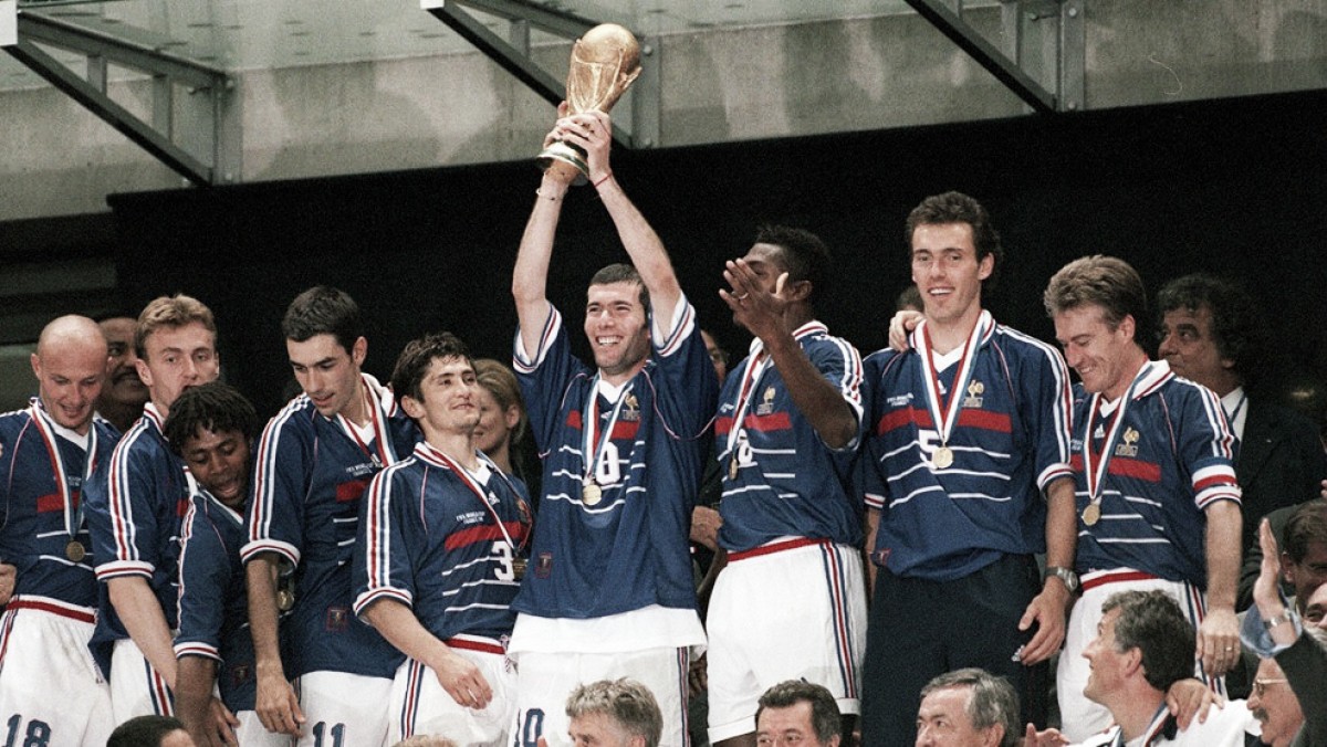 Final de la Copa del Mundo 1998. Francia 3-0 Brasil. Primer campeonato para "Les Bleus"
