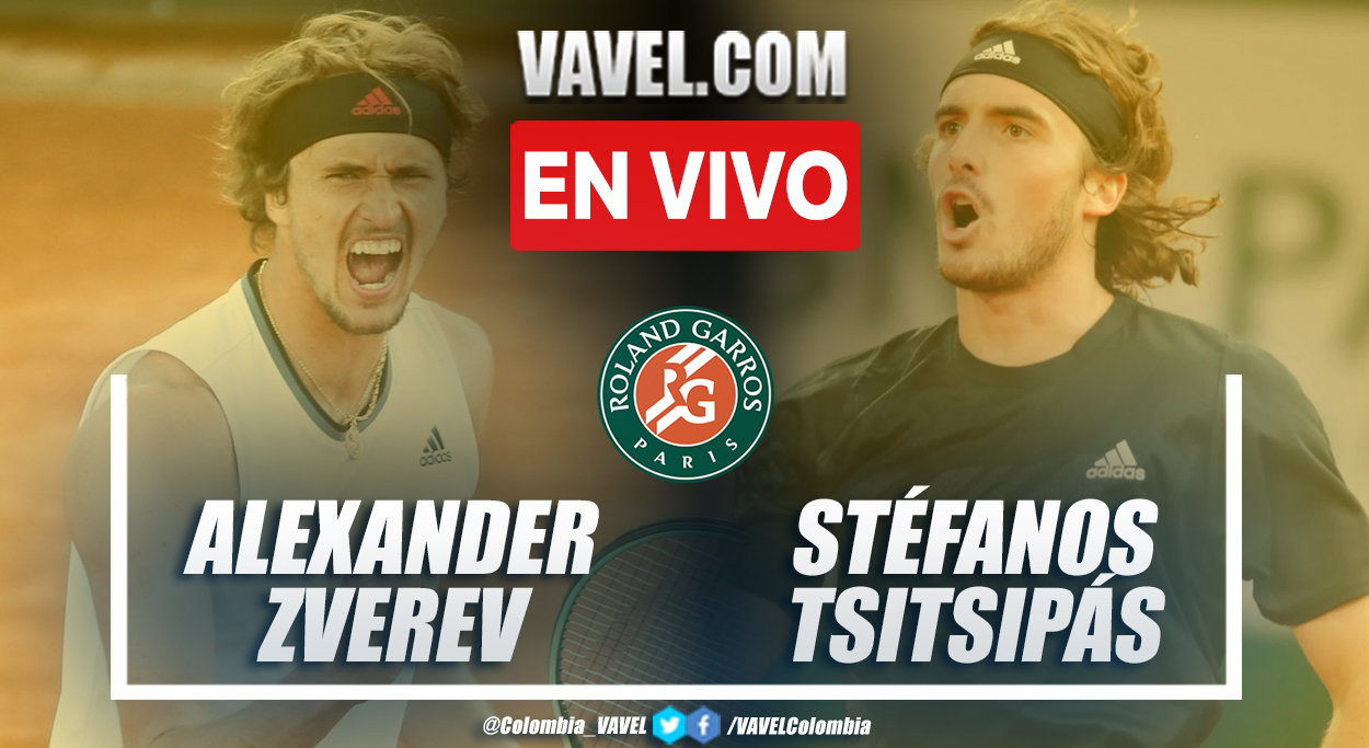 Resumen: Alexander Zverev 2-3 Stéfanos Tsitsipás en semifinal de Roland Garros 2021