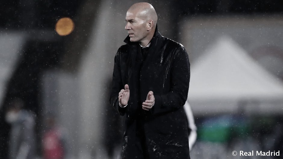 Zidane:
“Aún quedan cinco partidos de liga, falta mucho”